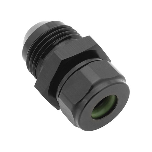 Proflow Barb End Adaptor, Suit 3/8'' Barb to AN8 Male, Black, Each