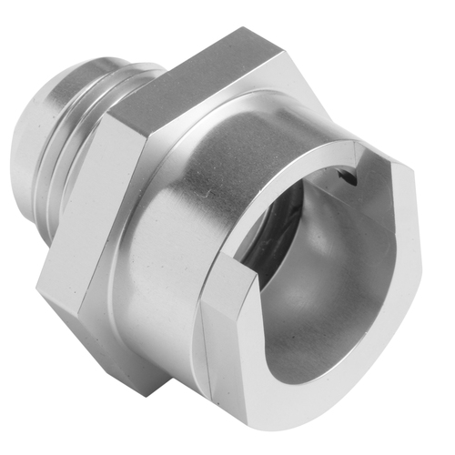 Proflow Heater Core Adaptor 5/8in. Pipe To -10AN, Silver