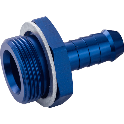 Proflow Fitting Inlet Fuel Adaptor Male Holley Fuel Bowl 3/8in. Male Barb, Blue