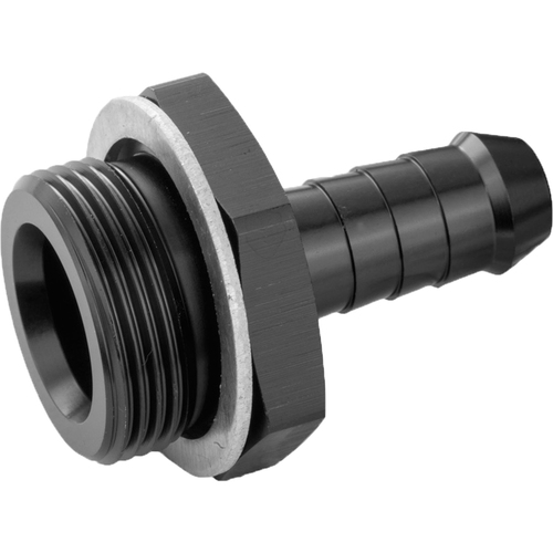 Proflow Fitting Inlet Fuel Adaptor Male Holley Fuel Bowl 3/8in. Male Barb, Black