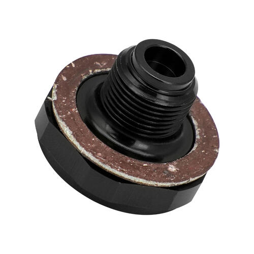 Proflow Fitting Power Valve Plug 26-36, Suit Holley Carb, Billet, Black Anodised, with Washer, Each