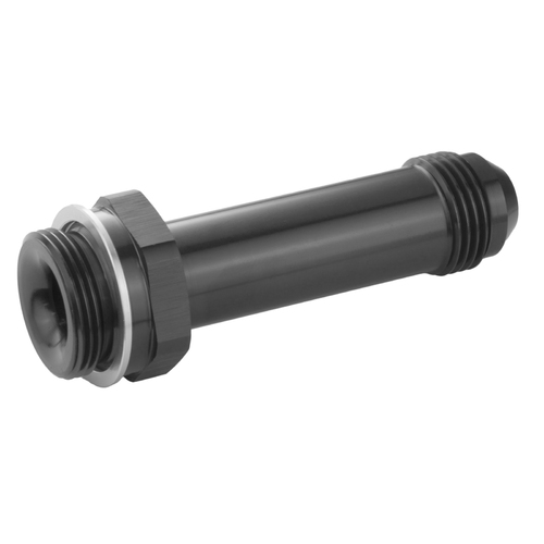 Proflow Fitting Inlet Fuel Adaptor Male Holley Fuel Bowl 7/8 x 20 To -08AN Male 3in, Black