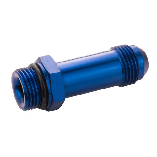 Proflow Quick Release Fuel Fitting Holley Inlet Feed -08AN Male To -08AN Male 2in., Blue