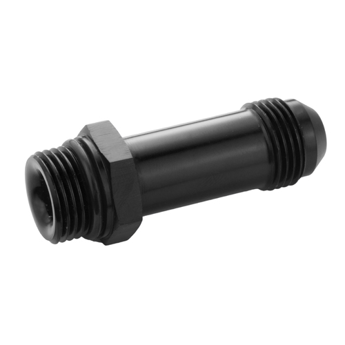 Proflow Quick Release Fuel Fitting Holley Inlet Feed -08AN Male To -08AN Male 2in, Black
