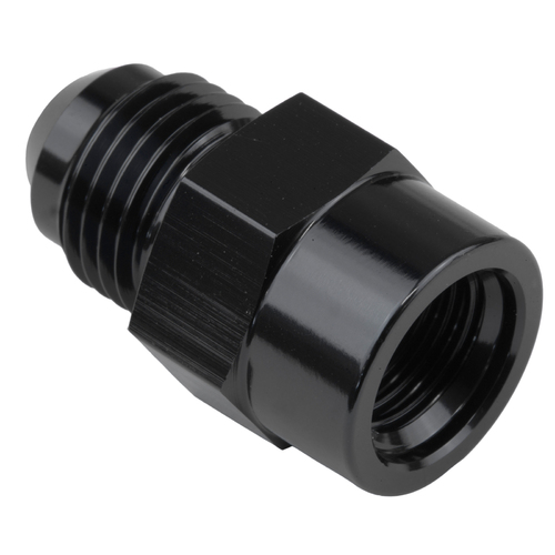 Proflow Fitting, Adaptor Metric M12 x 1.5 Female To Male -06AN, Black