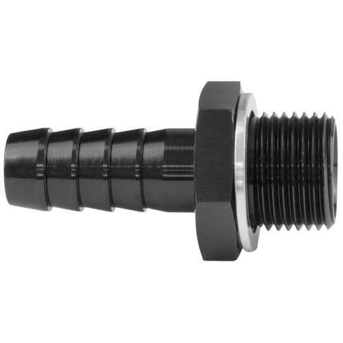 Proflow Fitting Adaptor Male M18 x 1.50mm To 3/4in. in. Barb, Black