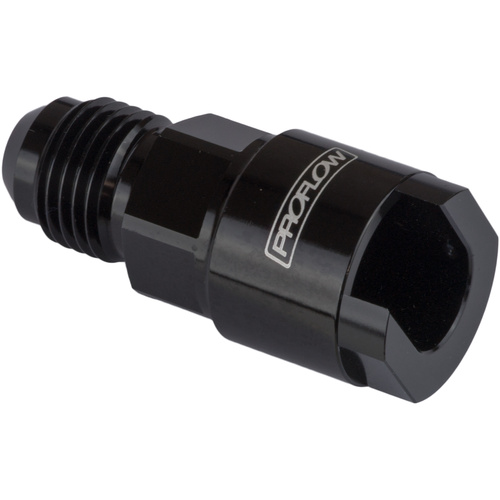 Proflow Billet Quick Connect 3/8in. To -06AN Male, Black