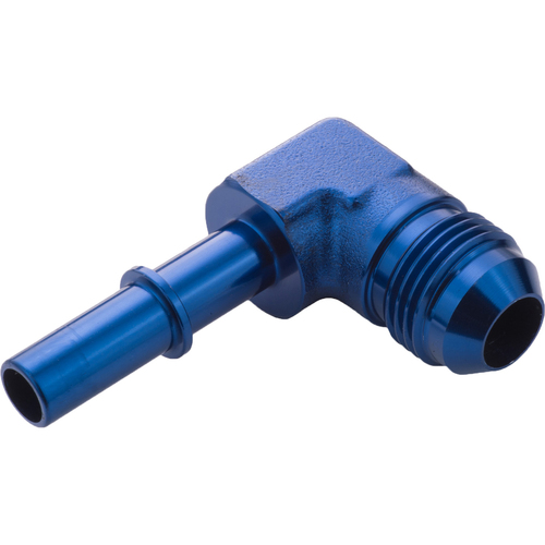 Proflow 3/8in. Male Fitting Quick Connect 90 Degree To -06AN Male Fitting, Blue