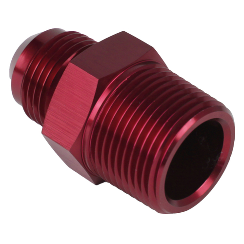 Proflow Adaptor Male -03AN To 1/4in. NPT Straight, Red