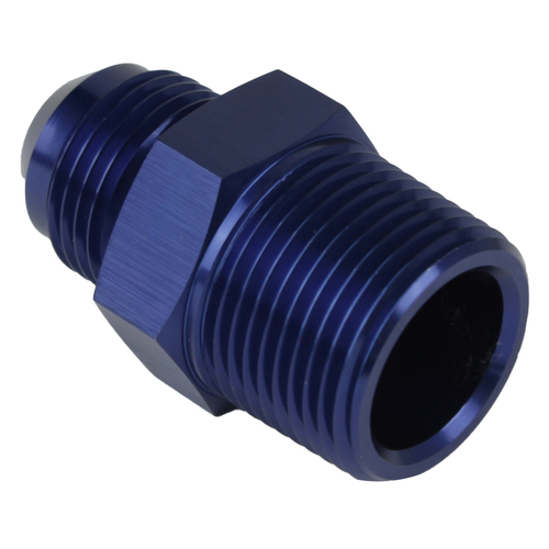 Proflow Adaptor Male -04AN To 3/8in. NPT Straight, Blue