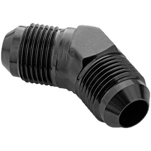 Proflow Male Flare Union Adaptor -03AN 45 Degree Union, Black