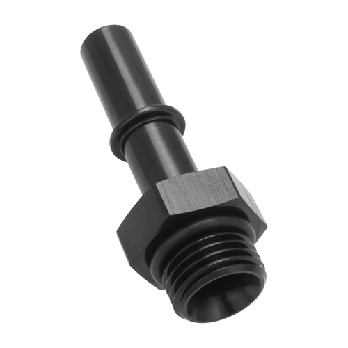 Proflow 3/8'' Fitting Male Quick Connect To -06AN O-Ring Male, Black