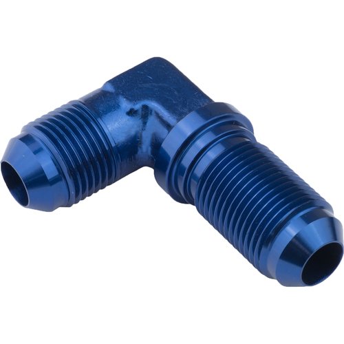 Proflow 90 Degree Adaptor AN Flare -04AN Bulkhead, Blue