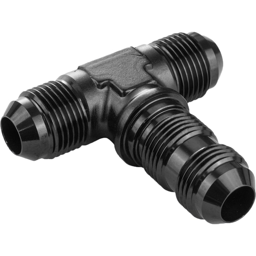 Proflow Bulkhead Adaptor AN Flare Tee Flare -03AN, Black