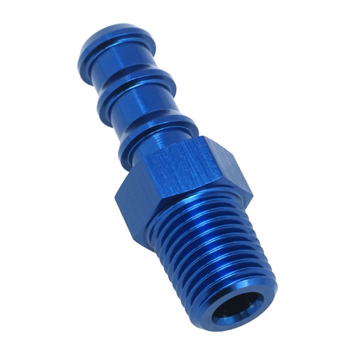 Proflow 3/8in. Barb Male Fitting To 3/8in. NPT, Blue