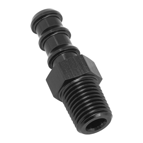 Proflow 3/8in. Barb Male Fitting To 1/2in. NPT, Black