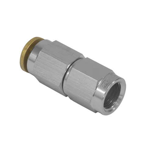 Proflow Fitting, Push To Connect Nylon Tube Straight 3/16in. Nylon Tube To Female -03AN, Silver