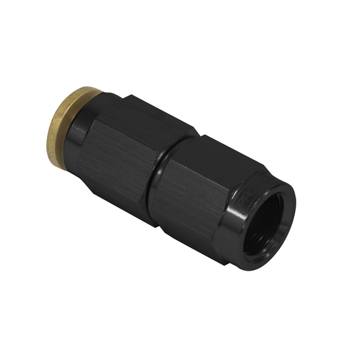 Proflow Fitting, Push To Connect Nylon Tube Straight 1/4in. Nylon Tube To Female -03AN, Black