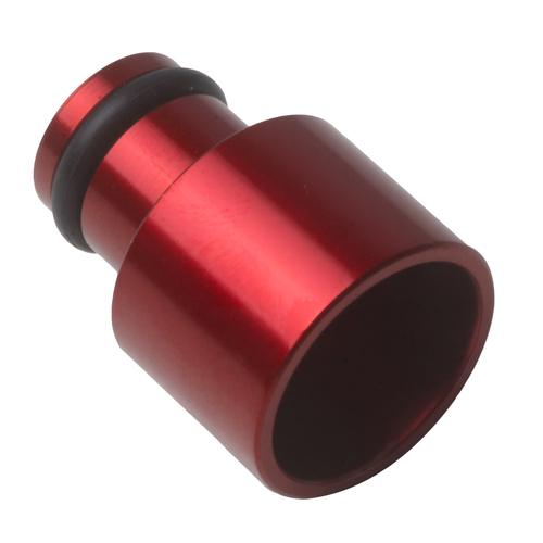 Proflow Aluminium Fuel injector Adaptor 11mm Male To 14mm Female Short, Red