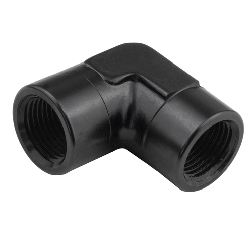 Proflow 90 Degree Coupler Female - Female Elbow 1/4in. NPT, Black
