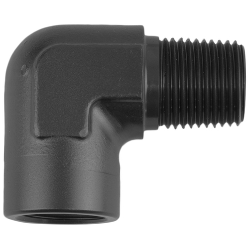 Proflow 90 Degree Coupler Female - Male Elbow 3/8in. NPT, Black