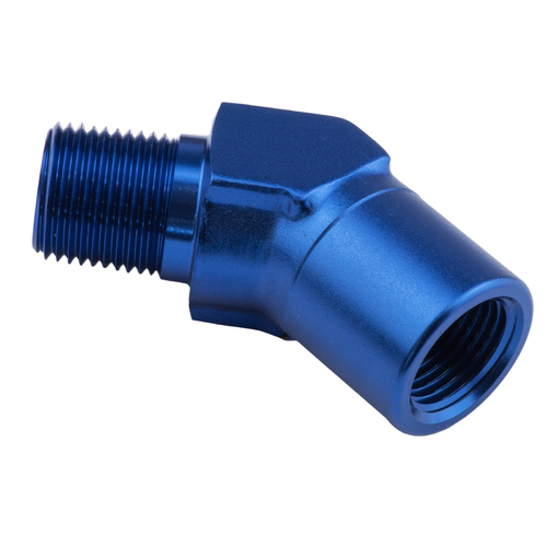 Proflow 45 Degree Coupler Female - Male Elbow 1/4in. NPT, Blue