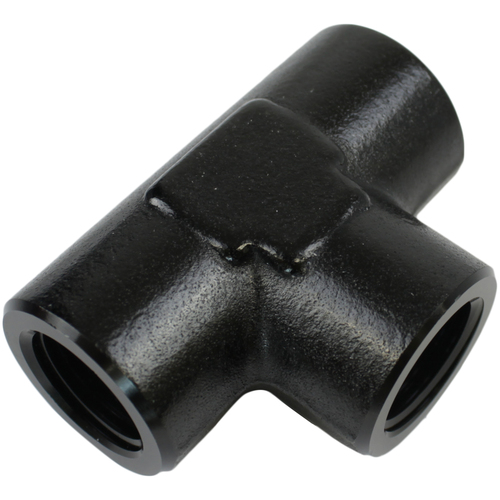 Proflow Female Adaptor Pipe Tee 1/4in. NPT, Black