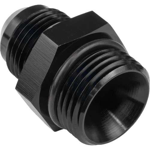 Proflow Fitting Straight Adaptor -04AN To -06AN O-Ring Port, Black