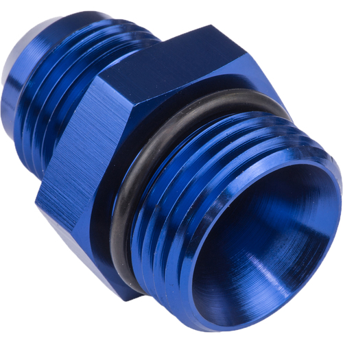 Proflow Fitting Straight Adaptor -12AN To -10AN O-Ring Port, Blue