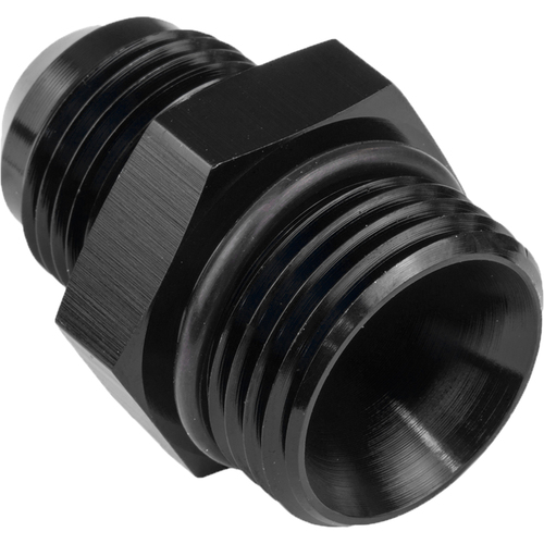 Proflow Fitting Straight Adaptor -20AN O-Ring Port, Black