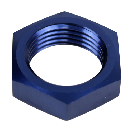 Proflow Aluminium Bulkhead AN Nut -04AN, Blue