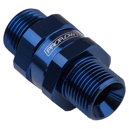 Proflow Fitting Male Swivel adaptor 18mm x 1.50 To Male -08AN, Blue