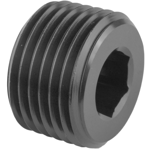 Proflow Fitting Aluminium Socket Plug 1in. NPT, Black