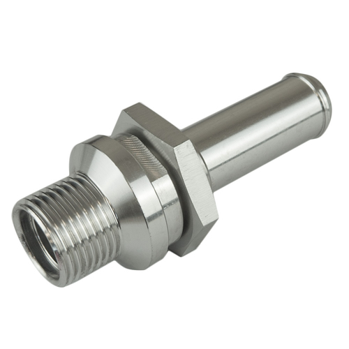 Proflow Hose End Air Conditioning 304 Stainless Conversion Adaptor -06AN To 1/2in. Barb