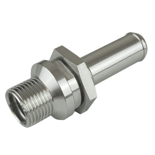 Proflow Hose End Air Conditioning 304 Stainless Conversion Adaptor -08AN To 5/8in. Barb