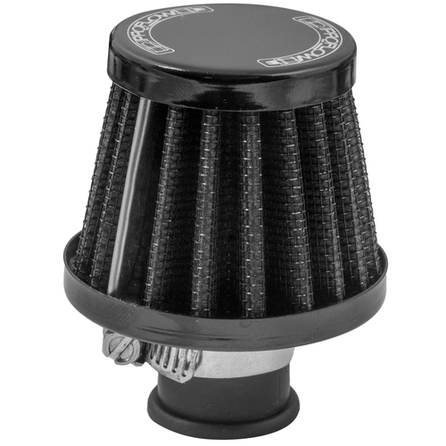 Proflow Mini Air Filter Breather 38mm High 15mm (0.59') Neck, Black