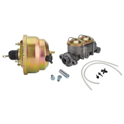 Proflow 8'' Brake Booster & Master Cylinder Combo, Universal, 1 '' Master Cyl Bore, Booster Dual 8 '' Kit