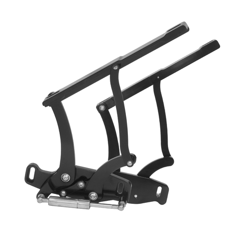 Proflow Bonnet Hinge Kit, Billet Aluminium For Ford Mustang, 64-66, Black