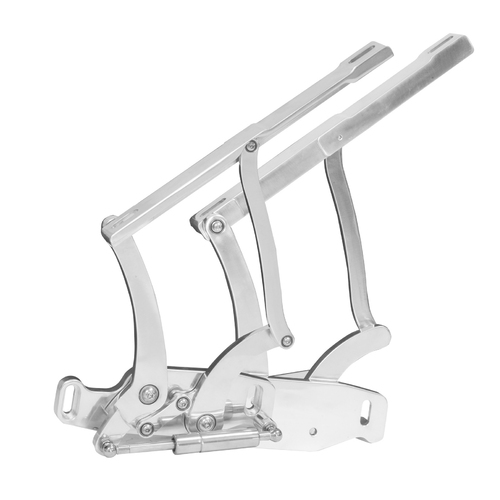 Proflow Bonnet Hinge Kit, Billet Aluminium Chev Camaro 67-69, Polished