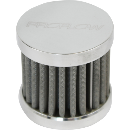 Proflow Oil Breather Filter Billet -06AN Female thread, Polished