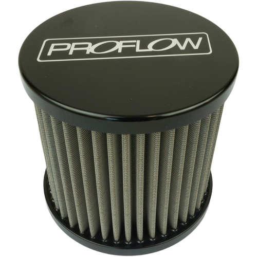 Proflow Oil Breather Filter Billet -10AN Female Thread, 90x78mm, Black