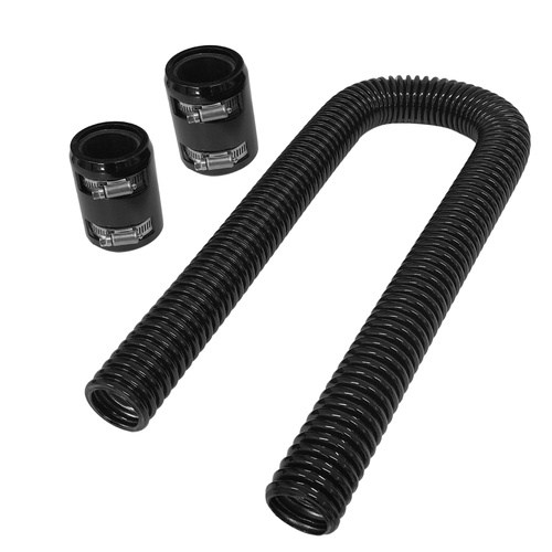 Proflow Radiator Hose Flexible, Stainless Steel Black Kit, .36in. Length