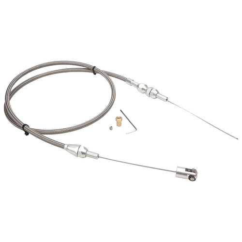 Proflow Throttle Cable, LS Chev,For Holden Commodore,Braided Stainless Wire, 36 in. Length