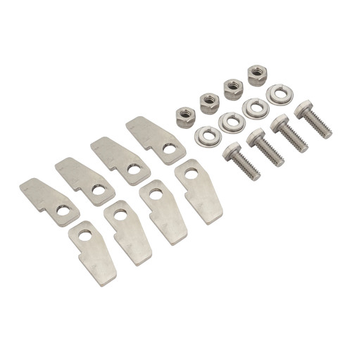 Proflow Exhaust Collector Tabs, Slip On Stainless Steel Header Tab Kit, Set Of 8 Includes Mounting Hardware, Kit