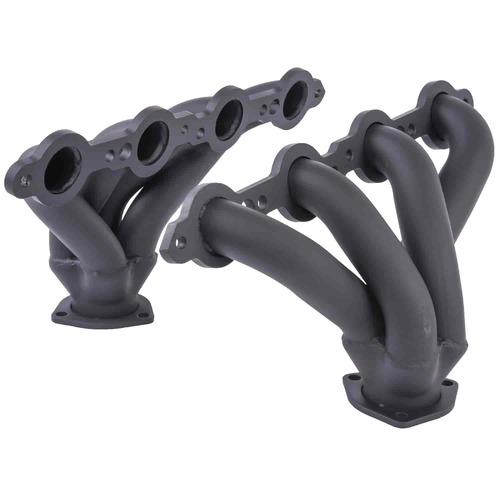 Proflow LS Exhaust Headers, Tight-Fit 1-5/8'' Block Huggers, Chevrolet Holden LS1 LS2 Centre Outlet, Black Ceramic, Set