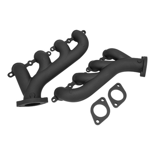 Proflow Exhaust Manifolds, High Silicon Ductile Iron, Black Casting, Chev For Holden, LS Series Engines, Set