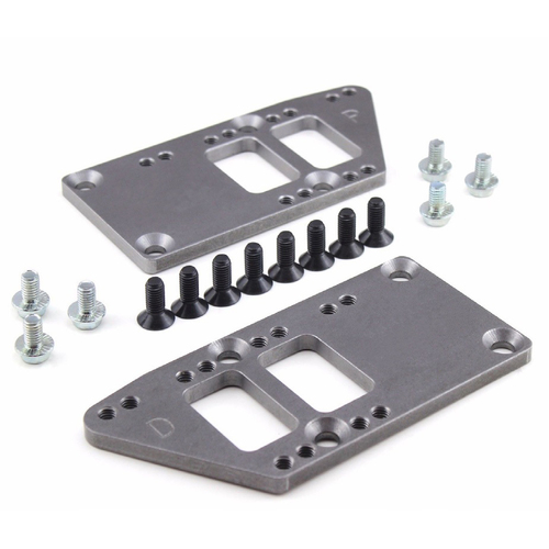 Proflow Engine Mounts Aluminium, Motor Mount Plate, Bolt-In, LS Conversion, Adjustable, Raw Finish, Pair