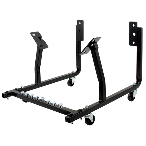 Proflow Engine Dolly, Steel, Black Powder coat, Wheels Included, For Holden V8, Each