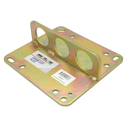 Proflow Engine Lift Plate, Gold Iridited, Steel, Fits Most 2-Barrel and 4-Barrel Intake Manifolds, Each