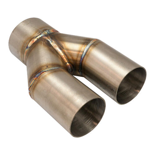 Proflow Exhaust Y Pipe, 3.00'' Single to 2.50" Dual, SS304, 8in. Overall Length, Each